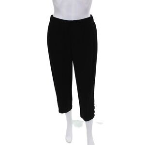Travelers By Chico's Womens Black Capri Pants Size S